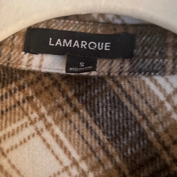 Revolve Plaid Shirt Jacket- S - Picture 3 of 9